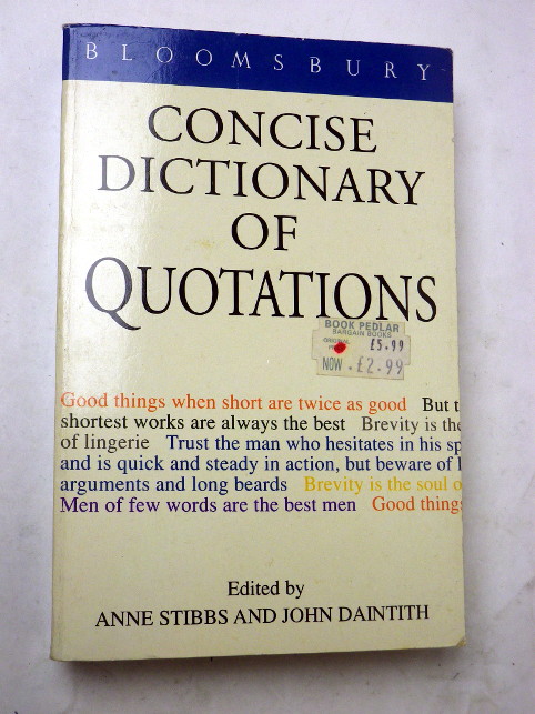 CONCISE DICTIONNARY OF QUOTATIONS