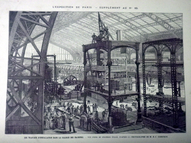 OCELORYT PAŘÍŽ 1889 LA GALERIE DES MACHINES