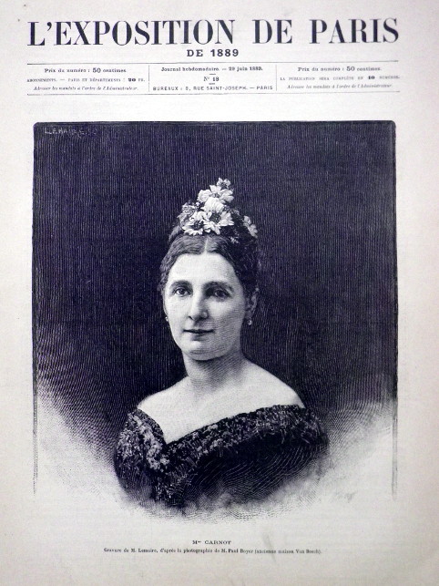 OCELORYT PAŘÍŽ 1889 MADAME CARNOT