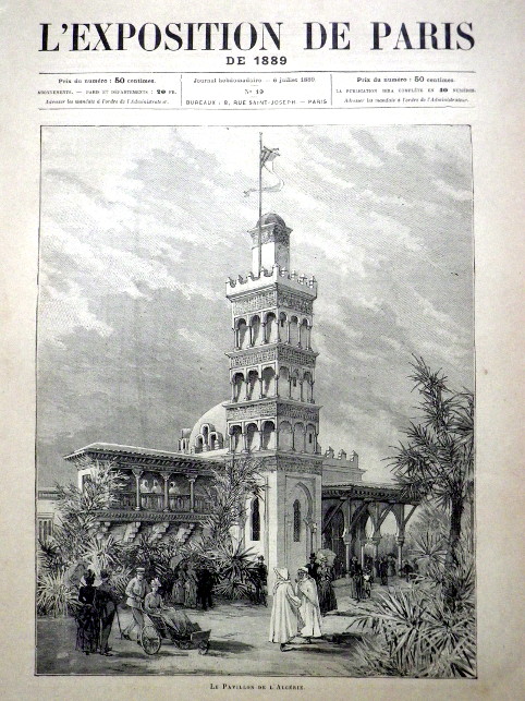 OCELORYT PAŘÍŽ 1889 ALŽÍRSKÝ PAVILON