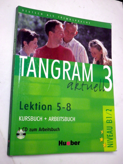 TANGRAM AKTUELL 3 LEKTION 5-8 KURSBUCH + ARBEITSBUCH + CD