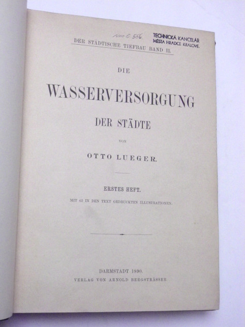 Otto Lueger DIE WASSERVERSORGUNG DER STÄDTE