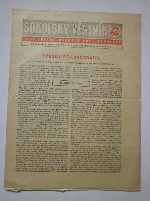 SOKOLSKÝ VĚSTNÍK 24. ÚNOR 1948