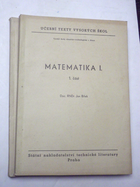 Jan Bílek MATEMATIKA I.