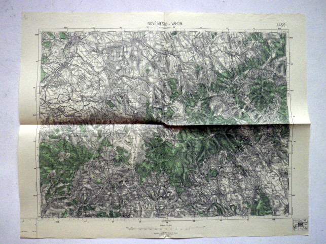 NOVÉ MESTO NAD VÁHOM - MAPA 4459 VOJENSKÝ  ZEMĚPISNÝ ÚSTAV V PRAZE