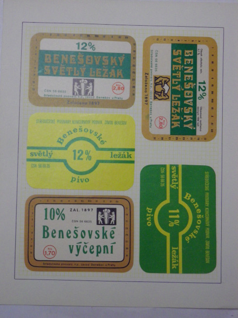 ETIKETY PIVOVAR BENEŠOV