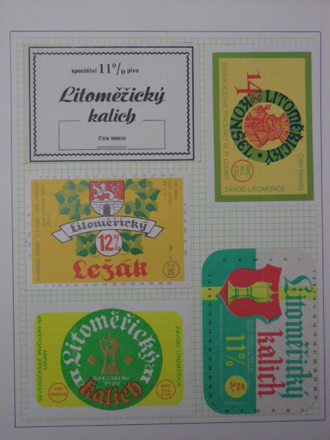 ETIKETY PIVOVAR LITOMĚŘICE