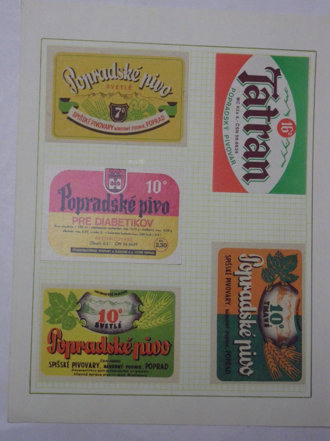 ETIKETY PIVOVAR POPRAD