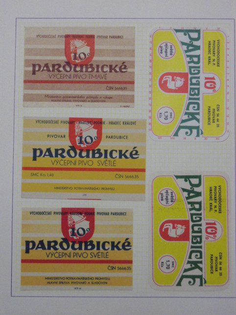 ETIKETY PIVOVAR PARDUBICE