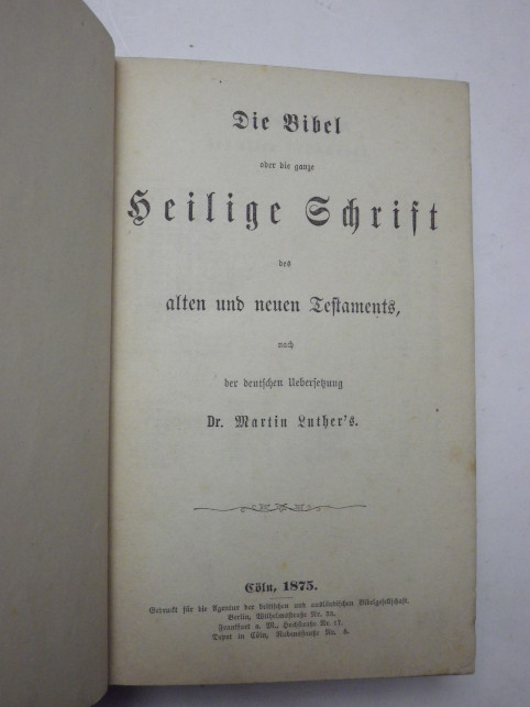 DIE BIBEL 1875