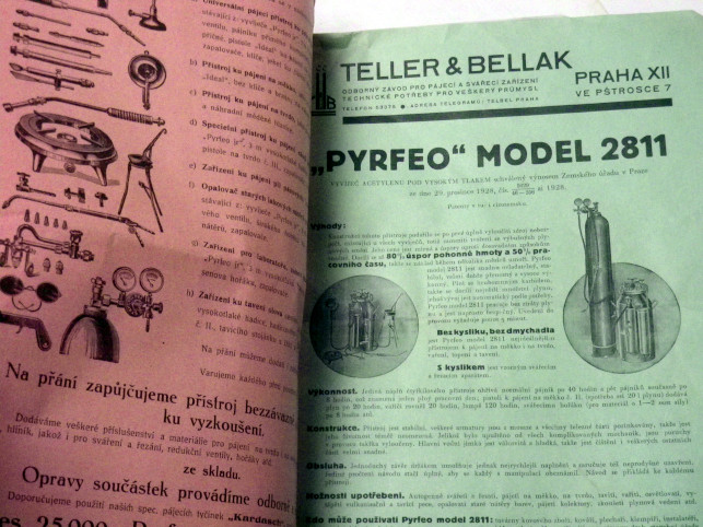 TELLER & BELLAK PRAHA - KATALOG 1930