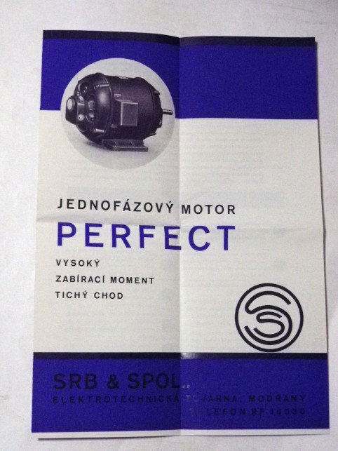 SRB A SPOL. JEDNOFÁZOVÝ MOTOR PERFECT