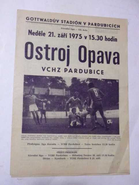 VCHZ PARDUBICE / OSTROJ OSTRAVA 1975