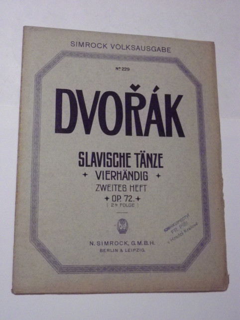 Antonín Dvořák SLOVANSKÉ TANCE