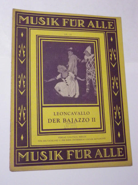 Ruggiero Leoncavallo DER BAJAZZO II