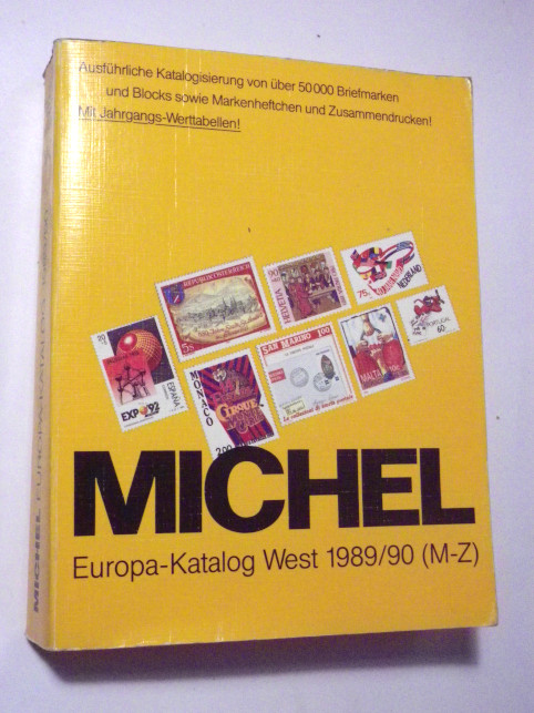 MICHEL EUROPA KATALOG WEST 1989 / 90 (M-Z)