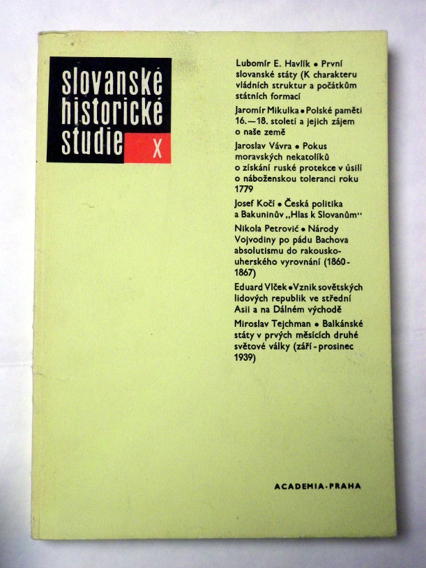 SLOVANSKÉ HISTORICKÉ STUDIE 10