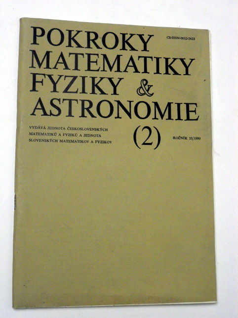 POKROKY MATEMATIKY FYZIKY A ASTRONOMIE 2/1990