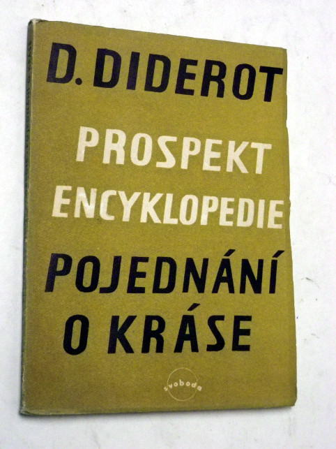 Denis Diderot POJEDNÁNÍ O KRÁSE