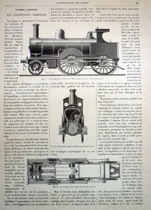 OCELORYT PAŘÍŽ 1889 LOKOMOTIVA