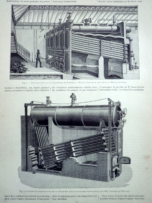 OCELORYT PAŘÍŽ 1889 PARNÍ KOTLE