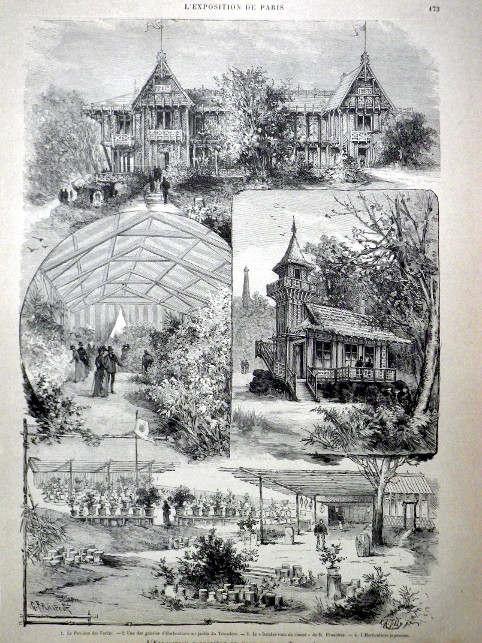 OCELORYT PAŘÍŽ 1889 PAVILON LESŮ