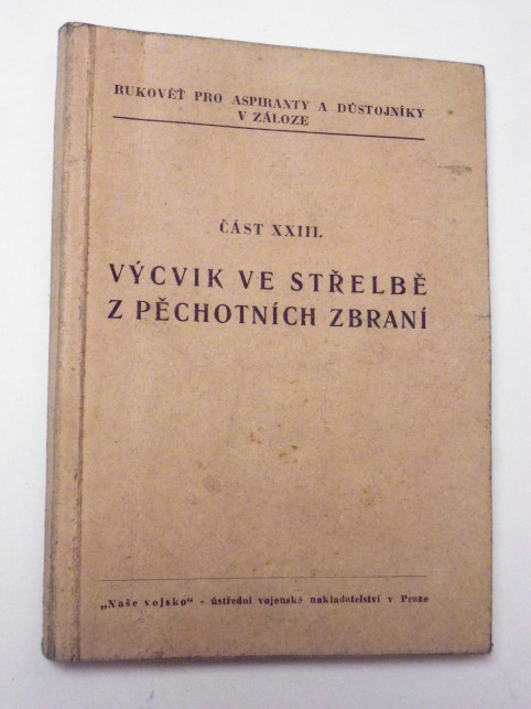 RUKOVĚŤ PRO ASPIRANTY A DŮSTOJNÍKY VÝCVIK VE STŘELBĚ Z PĚCHOTNÍCH ZBRANÍ